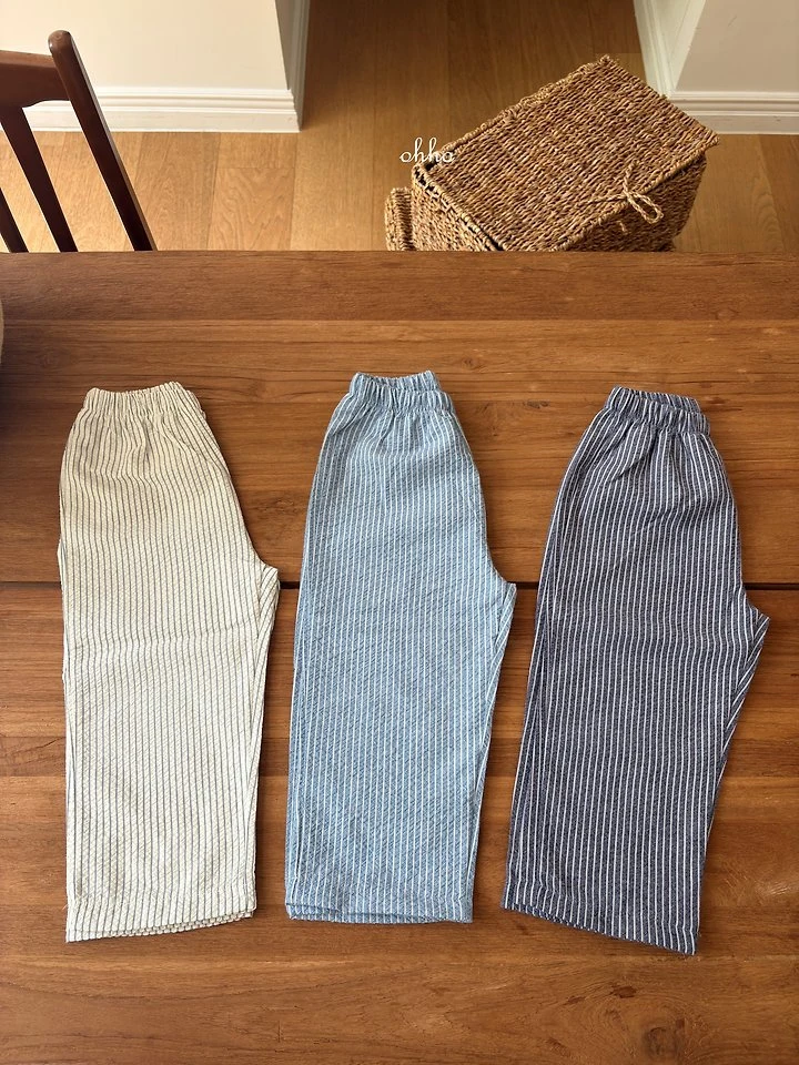 Ohho - Korean Children Fashion - #kidsshorts - Pepper Stripe Pants - 4