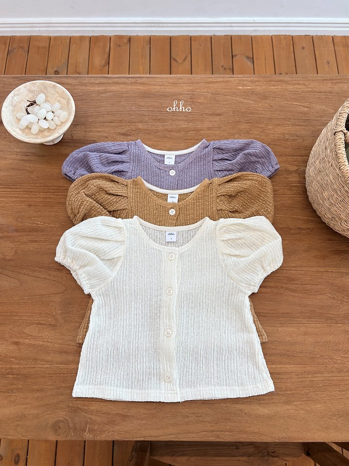 Ohho - Korean Children Fashion - #kidsstore - French Short Sleeve Cardigan - 10