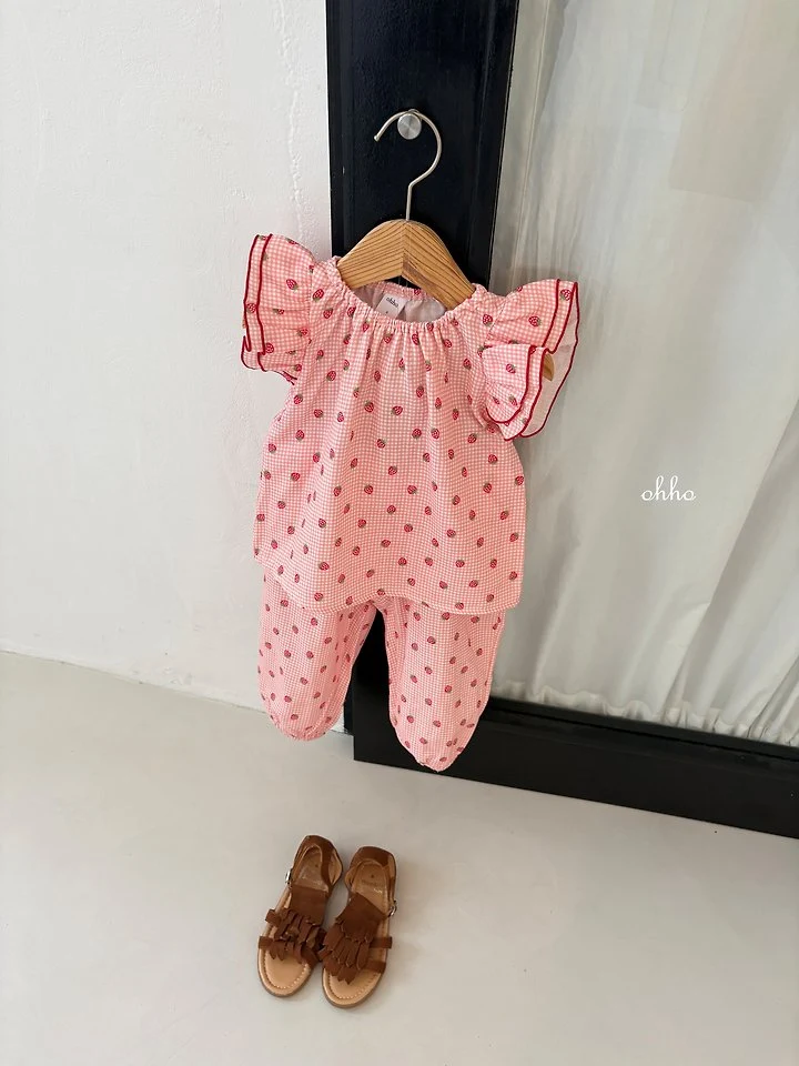 Ohho - Korean Children Fashion - #kidsstore - Berry Berry Blouse - 2