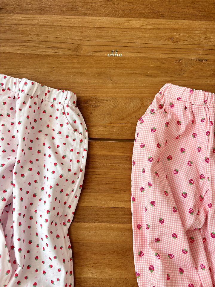 Ohho - Korean Children Fashion - #kidsstore - Berry Berry Elastic Pants