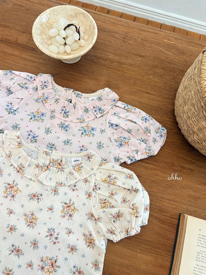 Ohho - Korean Children Fashion - #kidsstore - Rose Frill Blouse - 12