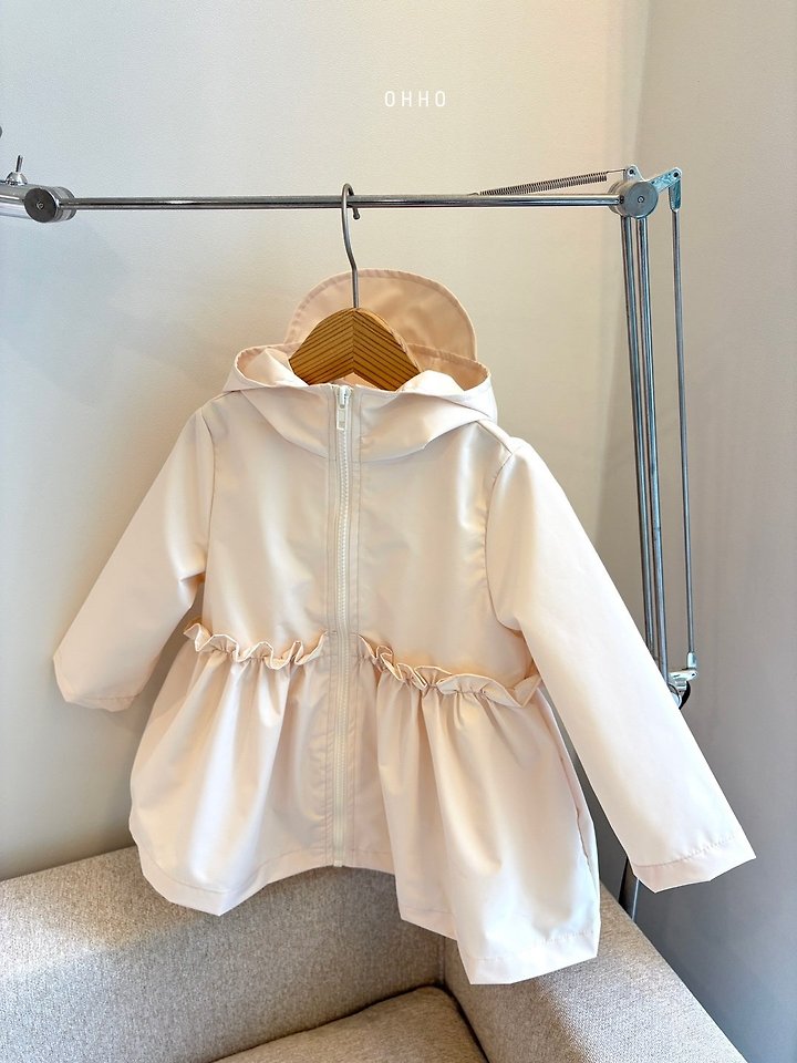 Ohho - Korean Children Fashion - #kidzfashiontrend - Frill Rain Jacket - 7