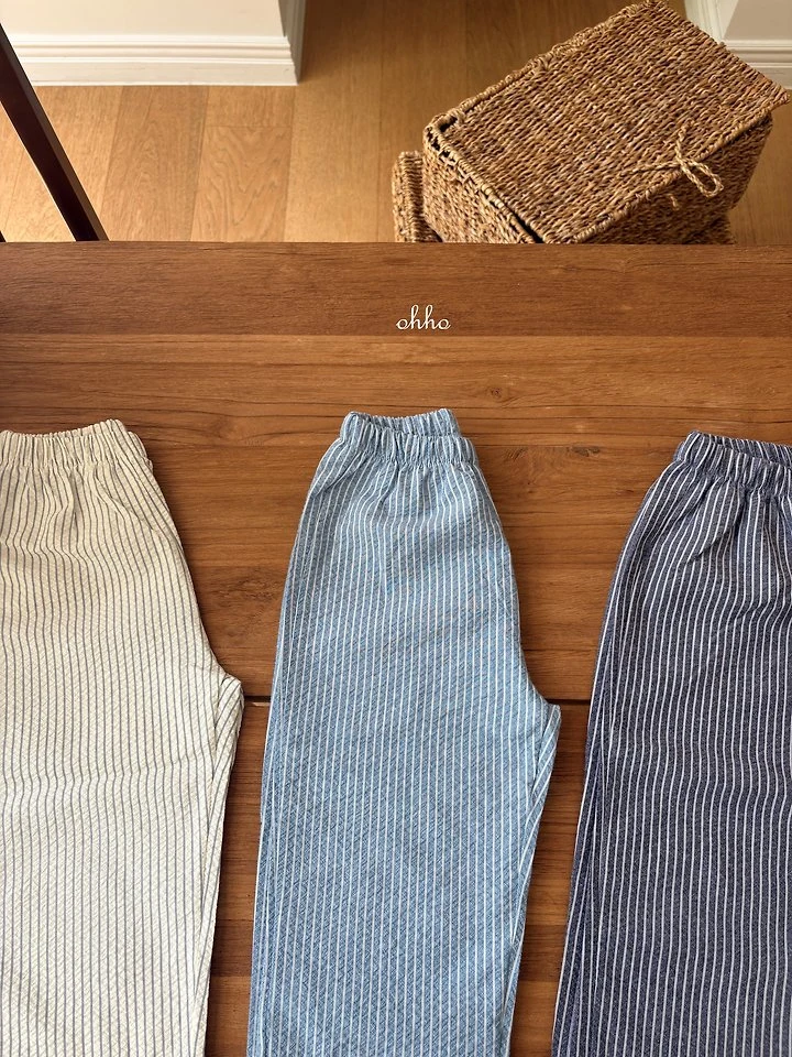 Ohho - Korean Children Fashion - #kidzfashiontrend - Pepper Stripe Pants - 5