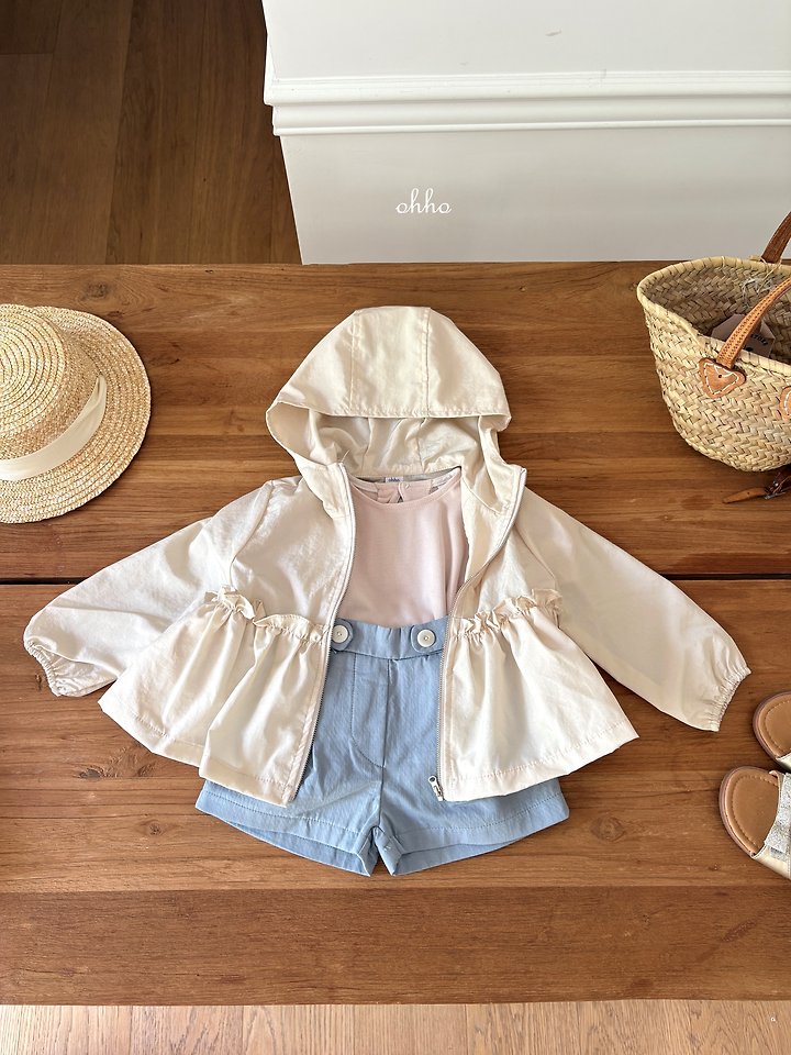 Ohho - Korean Children Fashion - #kidzfashiontrend - Summer Frill Windbreaker - 2