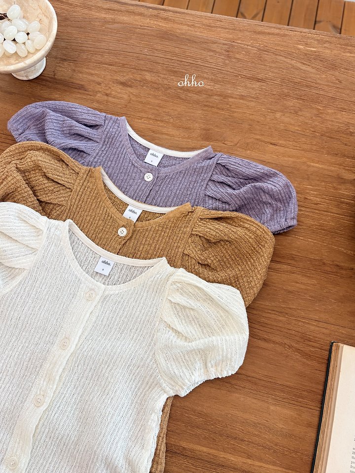 Ohho - Korean Children Fashion - #kidzfashiontrend - French Short Sleeve Cardigan - 11
