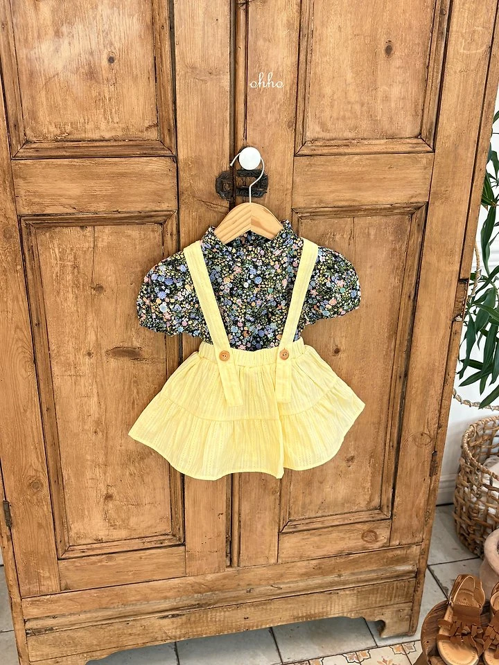 Ohho - Korean Children Fashion - #kidzfashiontrend - Eyelet Shirring Skirt - 8