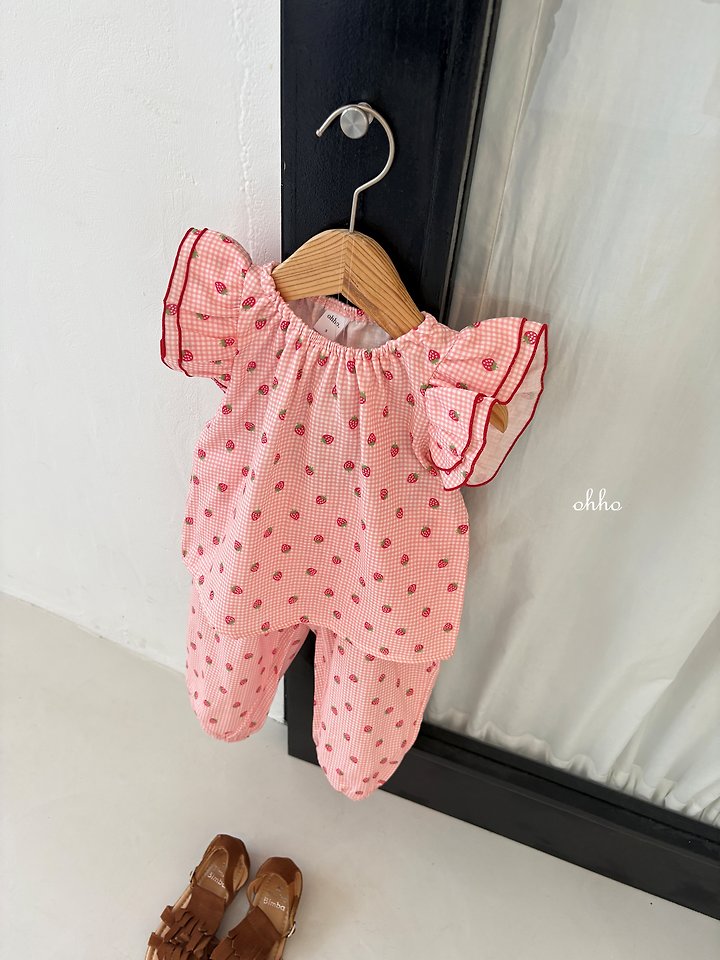 Ohho - Korean Children Fashion - #kidzfashiontrend - Berry Berry Blouse - 3