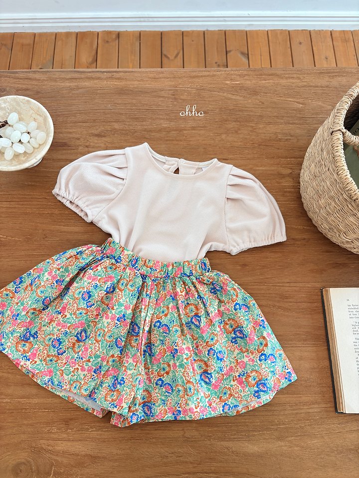 Ohho - Korean Children Fashion - #littlefashionista - Vanilla Puff Tee - 3
