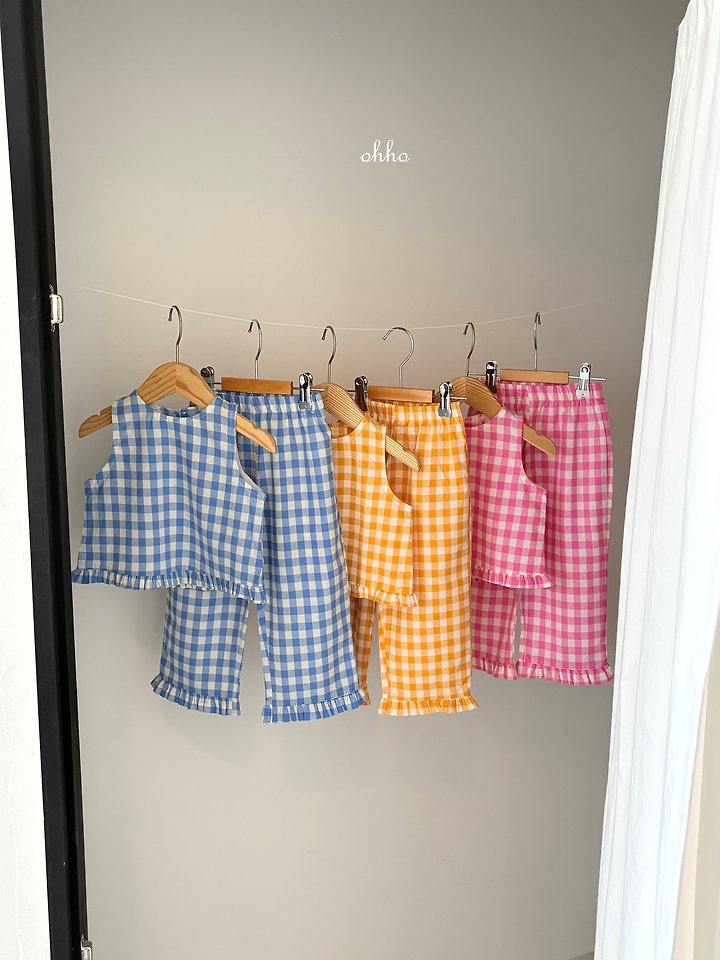 Ohho - Korean Children Fashion - #littlefashionista - Check Frill Pants - 11