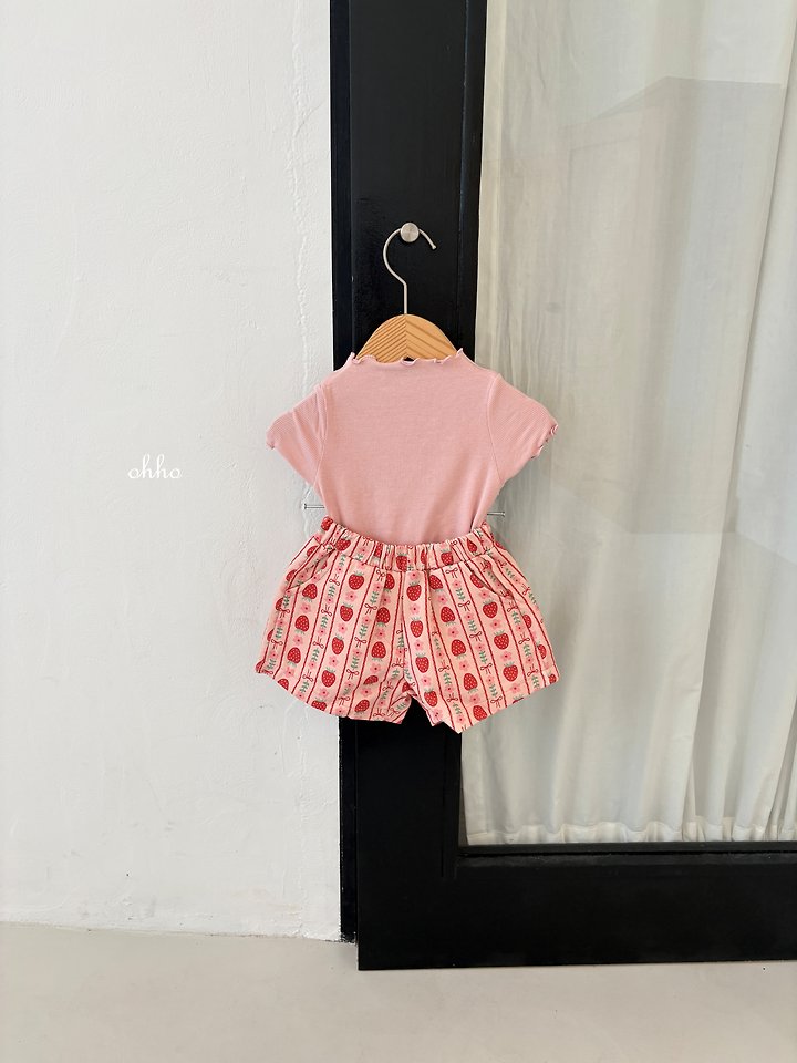 Ohho - Korean Children Fashion - #magicofchildhood - Strawberry Shorts - 3