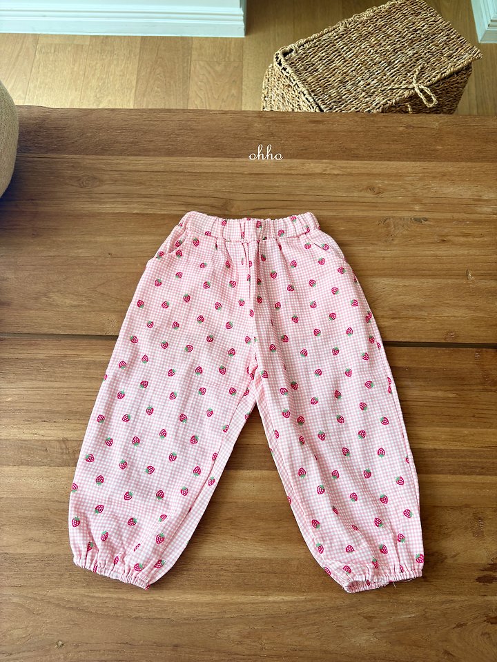 Ohho - Korean Children Fashion - #magicofchildhood - Berry Berry Elastic Pants - 5