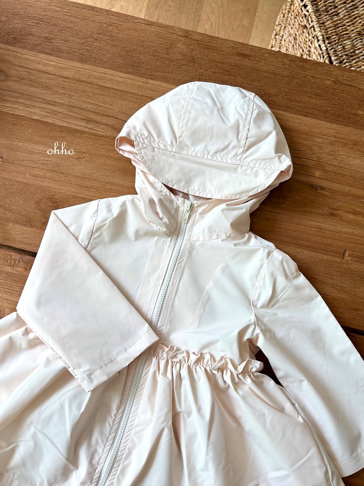 Ohho - Korean Children Fashion - #minifashionista - Frill Rain Jacket - 11