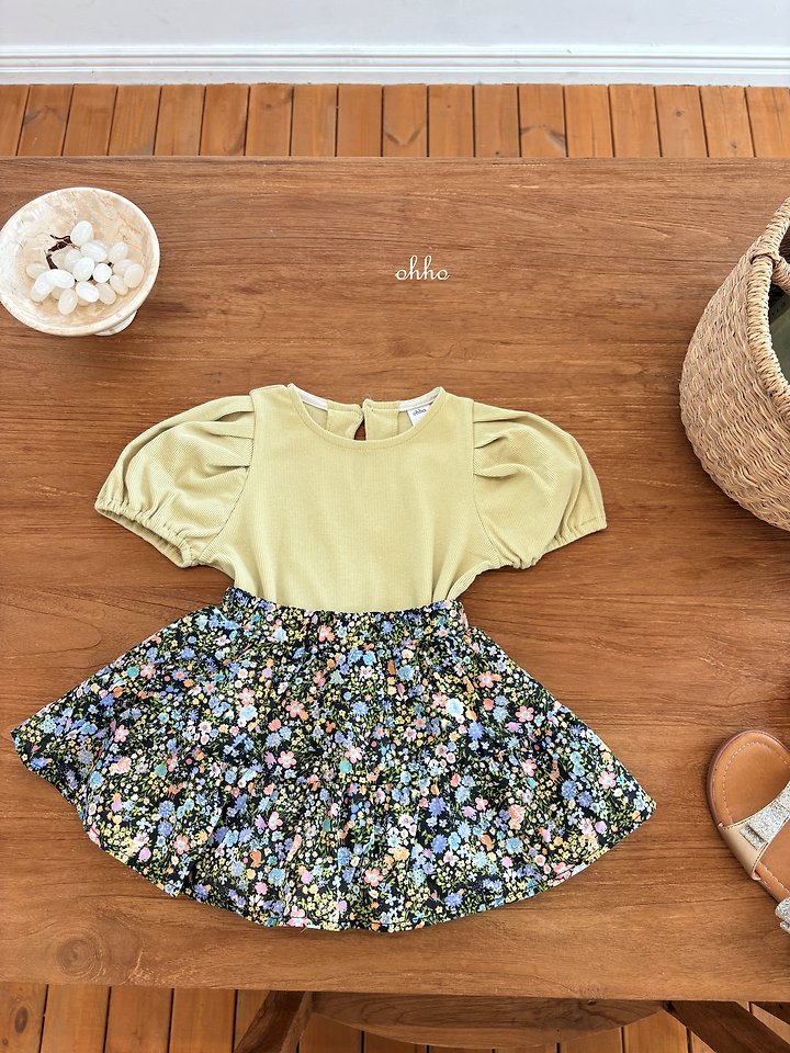 Ohho - Korean Children Fashion - #minifashionista - Vanilla Puff Tee - 5