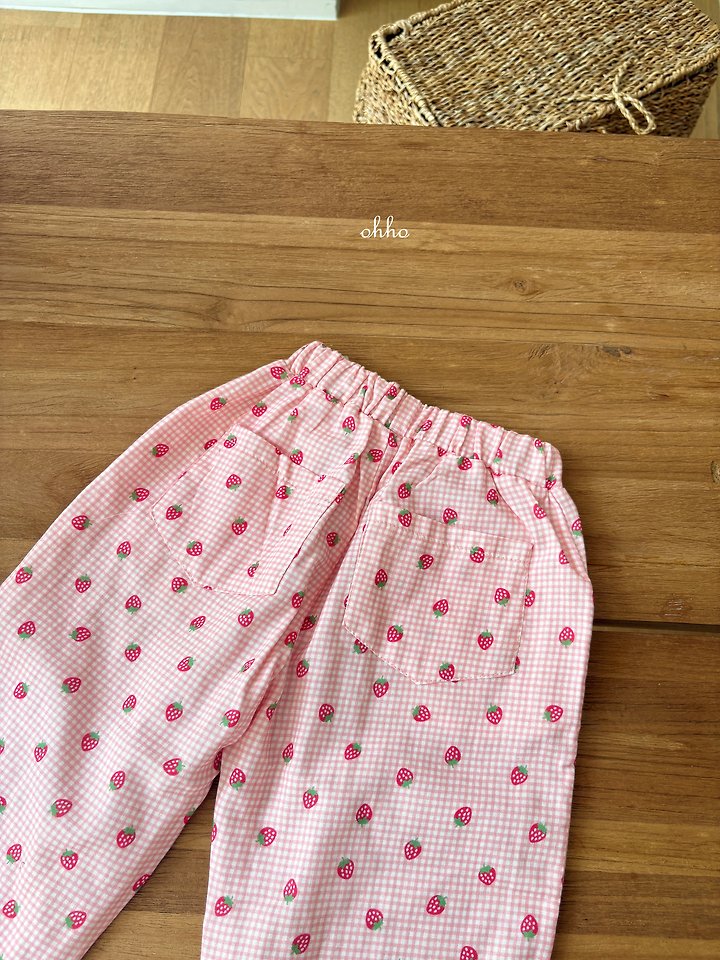Ohho - Korean Children Fashion - #minifashionista - Berry Berry Elastic Pants - 6