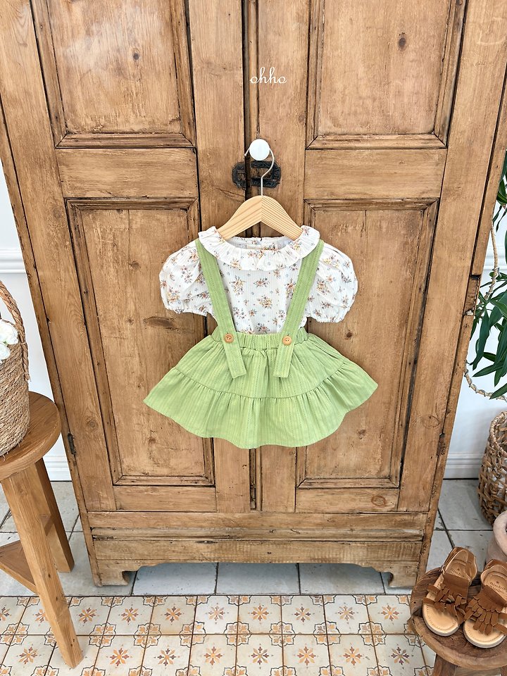 Ohho - Korean Children Fashion - #minifashionista - Rose Frill Blouse - 3