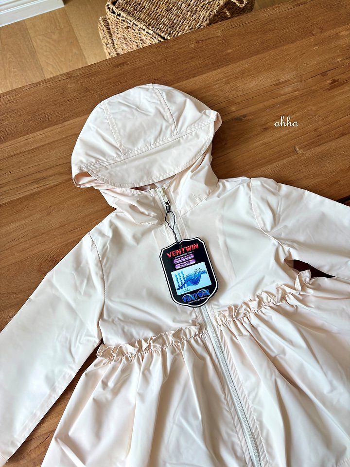 Ohho - Korean Children Fashion - #prettylittlegirls - Frill Rain Jacket - 12