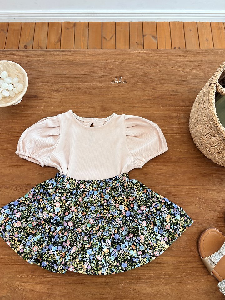 Ohho - Korean Children Fashion - #prettylittlegirls - Vanilla Puff Tee - 6