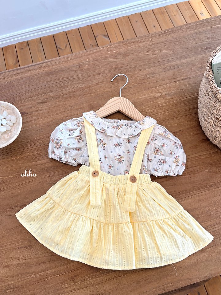 Ohho - Korean Children Fashion - #minifashionista - Rose Frill Blouse - 4