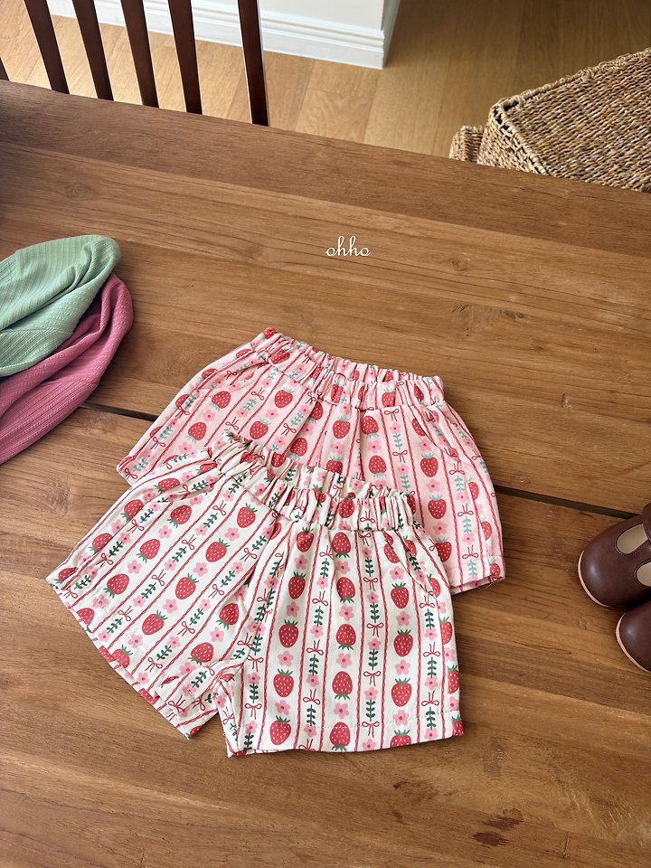 Ohho - Korean Children Fashion - #stylishchildhood - Strawberry Shorts - 8