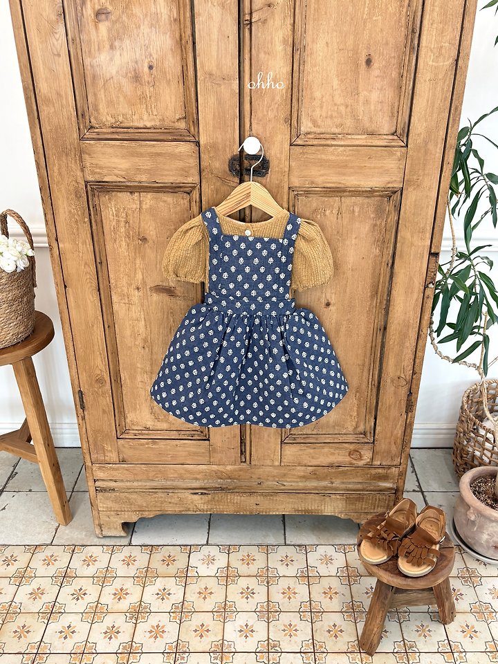 Ohho - Korean Children Fashion - #toddlerclothing - Monet Suspender Skirt - 4