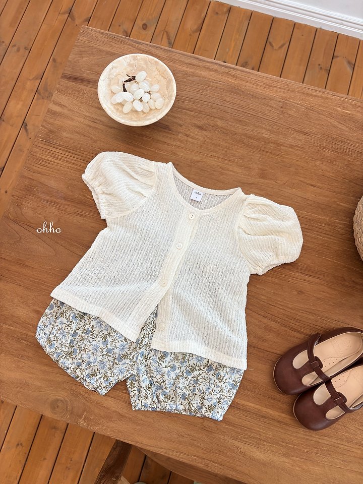 Ohho - Korean Children Fashion - #stylishchildhood - French Short Sleeve Cardigan - 3