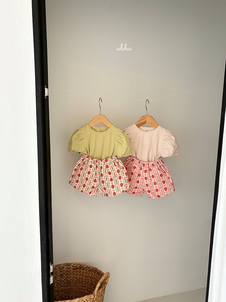 Ohho - Korean Children Fashion - #todddlerfashion - Strawberry Shorts - 6