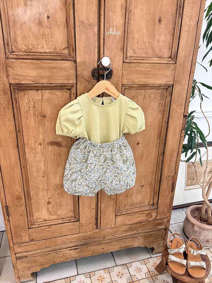 Ohho - Korean Children Fashion - #toddlerclothing - Vanilla Puff Tee - 8