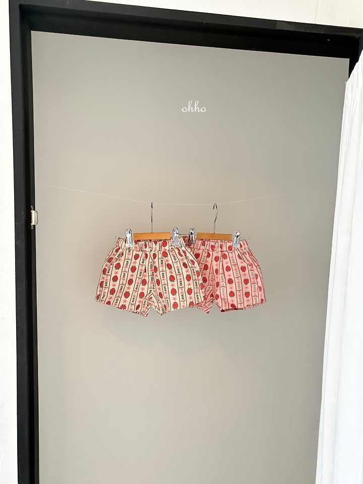 Ohho - Korean Children Fashion - #toddlerclothing - Strawberry Shorts - 7