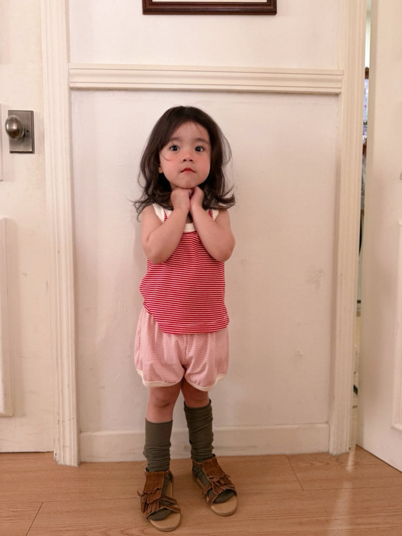 Ojodepapa - Korean Children Fashion - #childofig - Peanut Sleeveless Tee - 4