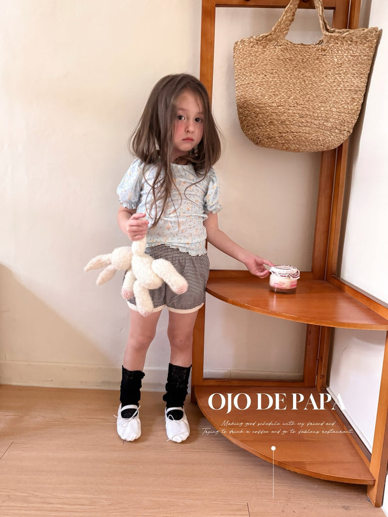 Ojodepapa - Korean Children Fashion - #kidsshorts - Wildflower Tee - 6