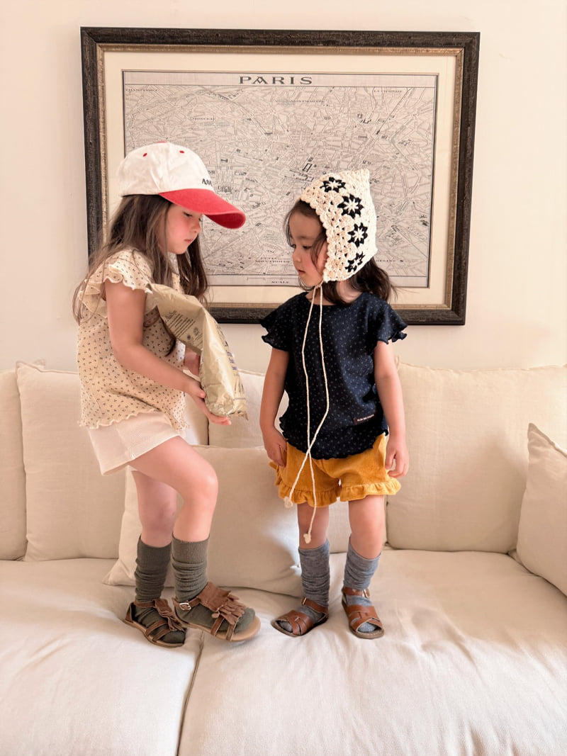 Ojodepapa - Korean Children Fashion - #kidsshorts - Tulip Frill Tee - 4