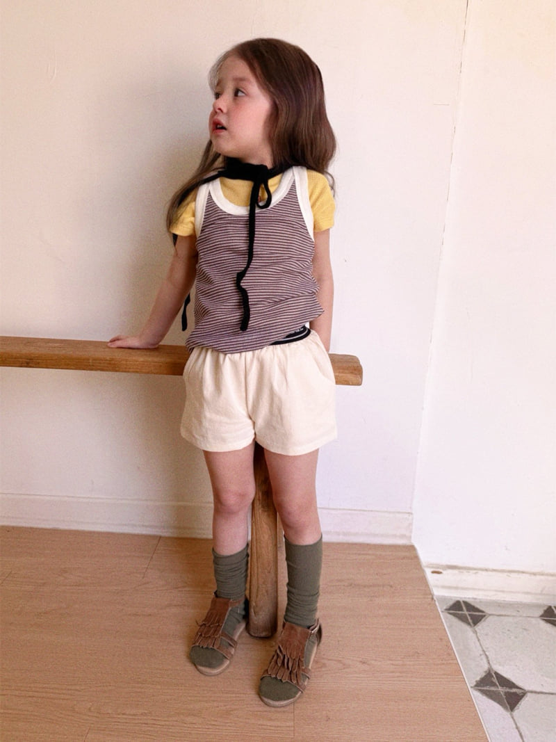 Ojodepapa - Korean Children Fashion - #littlefashionista - Peanut Sleeveless Tee - 12