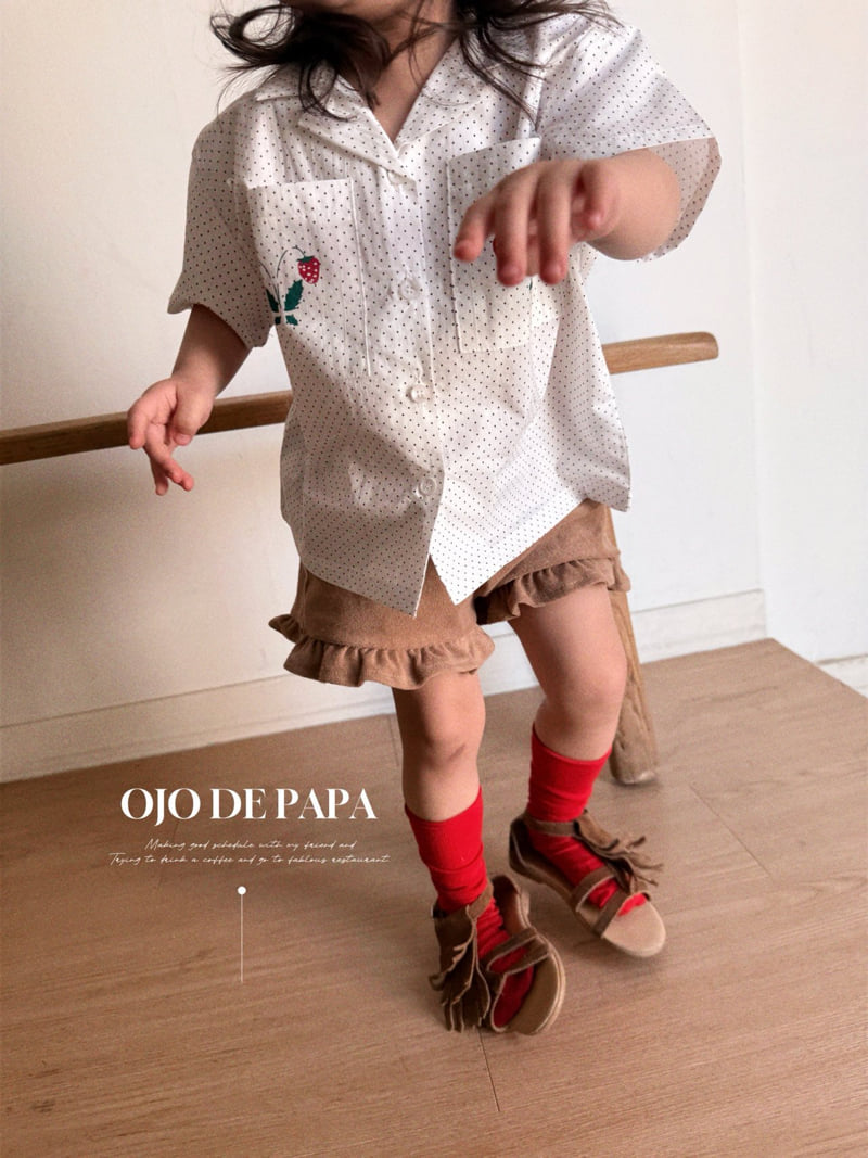 Ojodepapa - Korean Children Fashion - #magicofchildhood - Strawberry Shirt - 12
