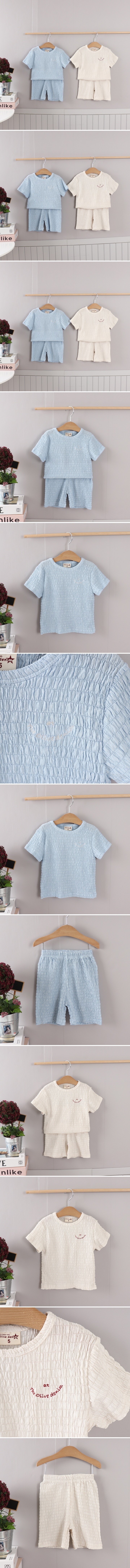 Olive denim - Korean Children Fashion - #childrensboutique - Lava Span Set