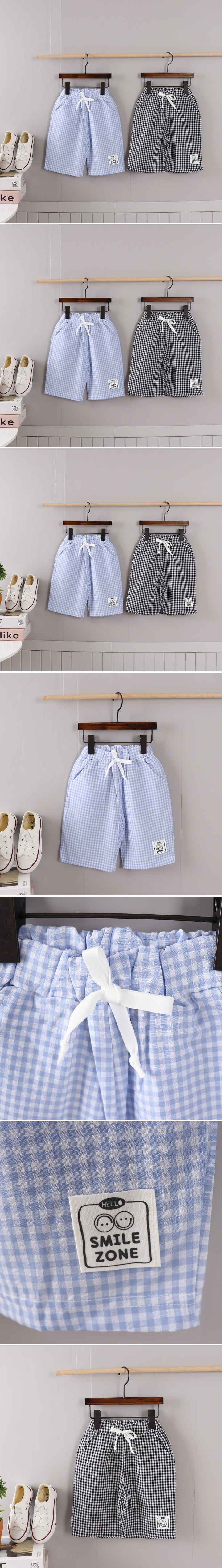 Olive denim - Korean Children Fashion - #fashionkids - Check Seersucker Pants