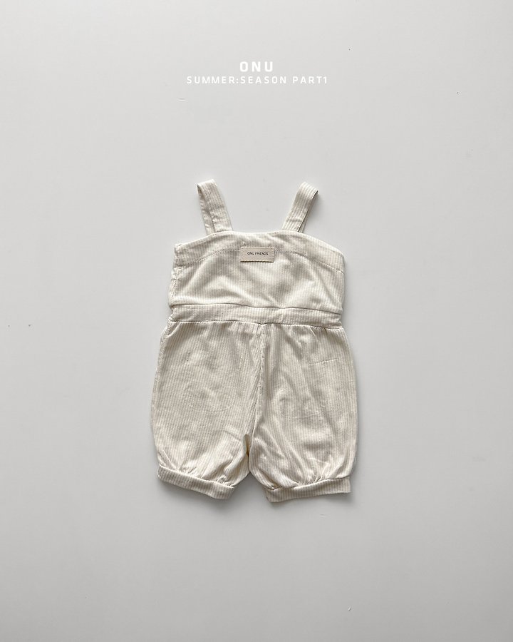 Onu - Korean Baby Fashion - #babyboutique - Bebe Ribbed Overalls - 5