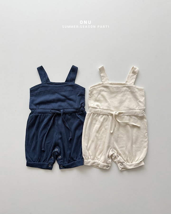 Onu - Korean Baby Fashion - #babywear - Bebe Ribbed Overalls