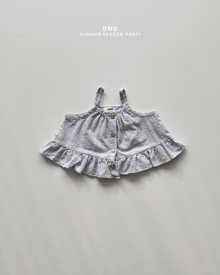 Onu - Korean Children Fashion - #Kfashion4kids - Frill Sleeveless Blouse - 2