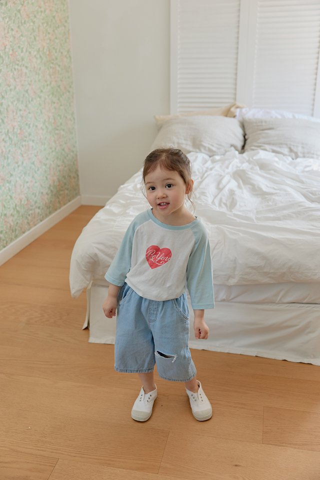 Onu - Korean Children Fashion - #Kfashion4kids - Heart Cropped Tee - 12