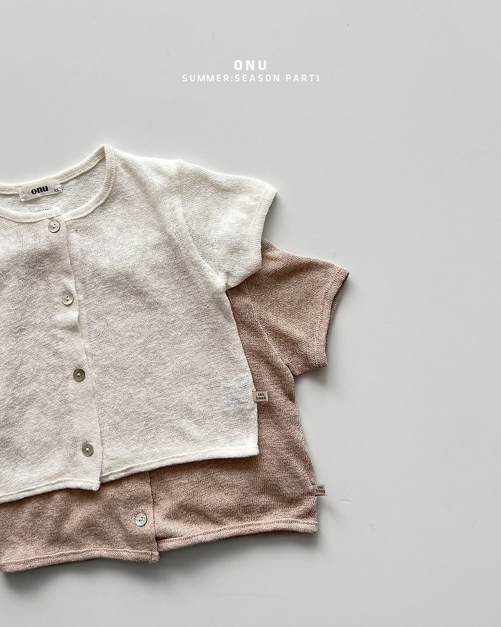 Onu - Korean Children Fashion - #prettylittlegirls - Knit Short Sleeve Cardigan - 4