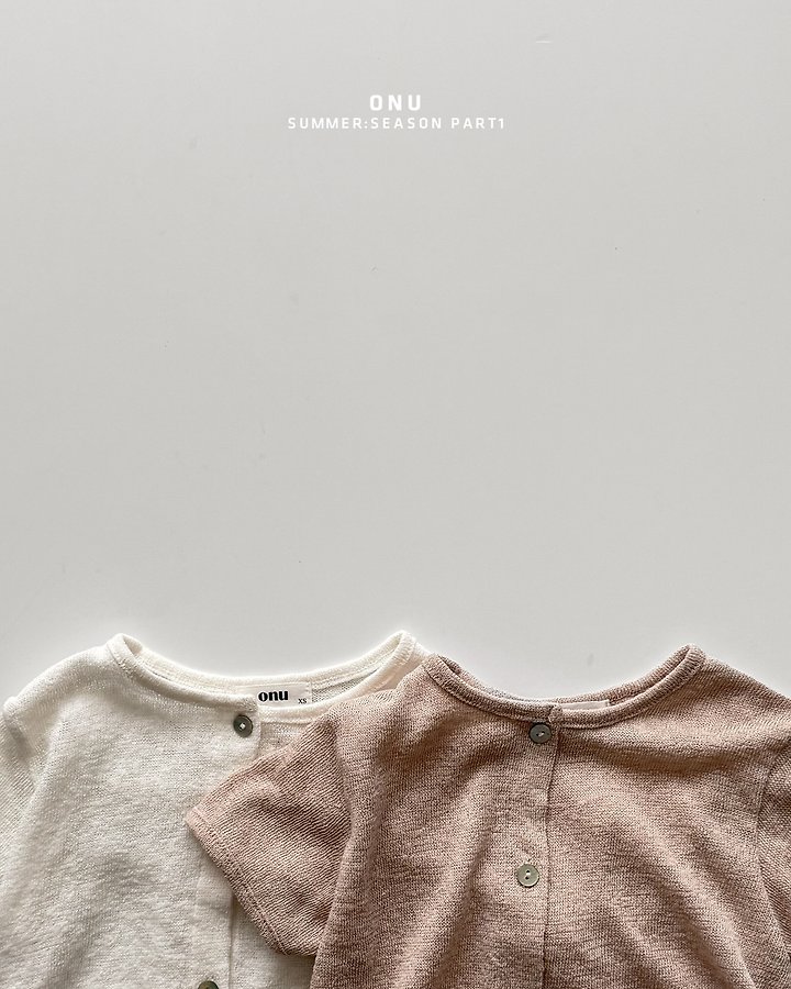 Onu - Korean Children Fashion - #childofig - Knit Short Sleeve Cardigan - 5