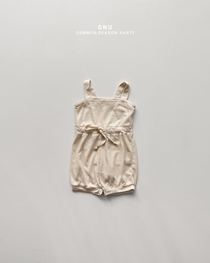 Onu - Korean Children Fashion - #childofig - Cropped Overalls - 3