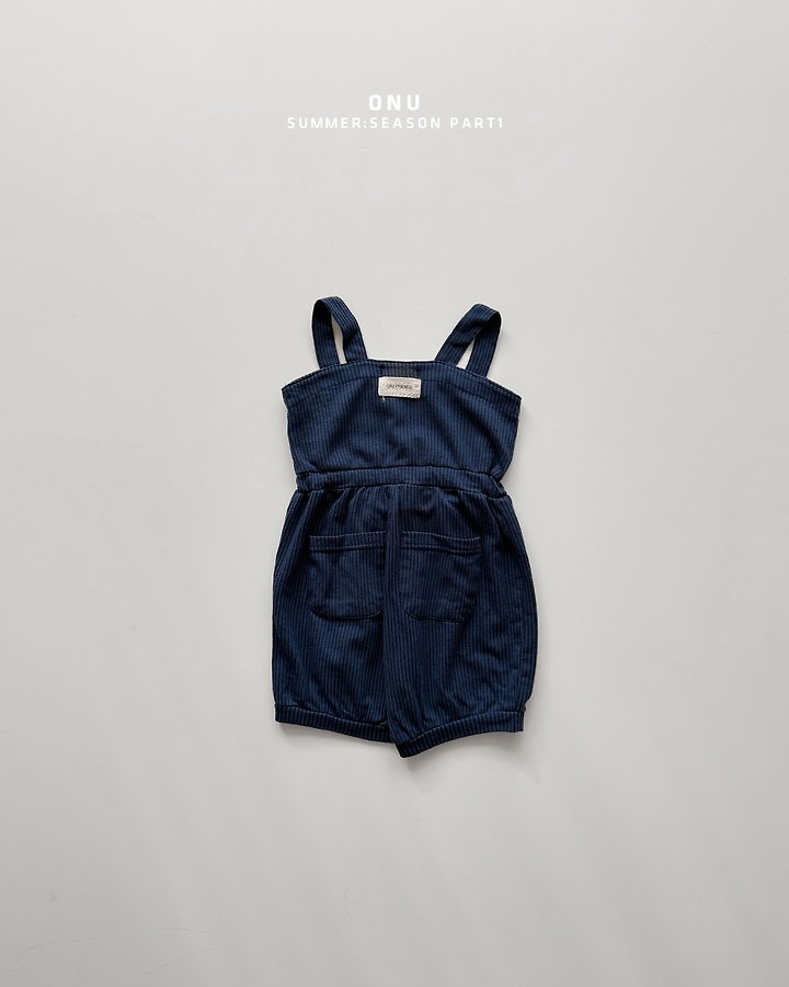 Onu - Korean Children Fashion - #childofig - Cropped Overalls - 4
