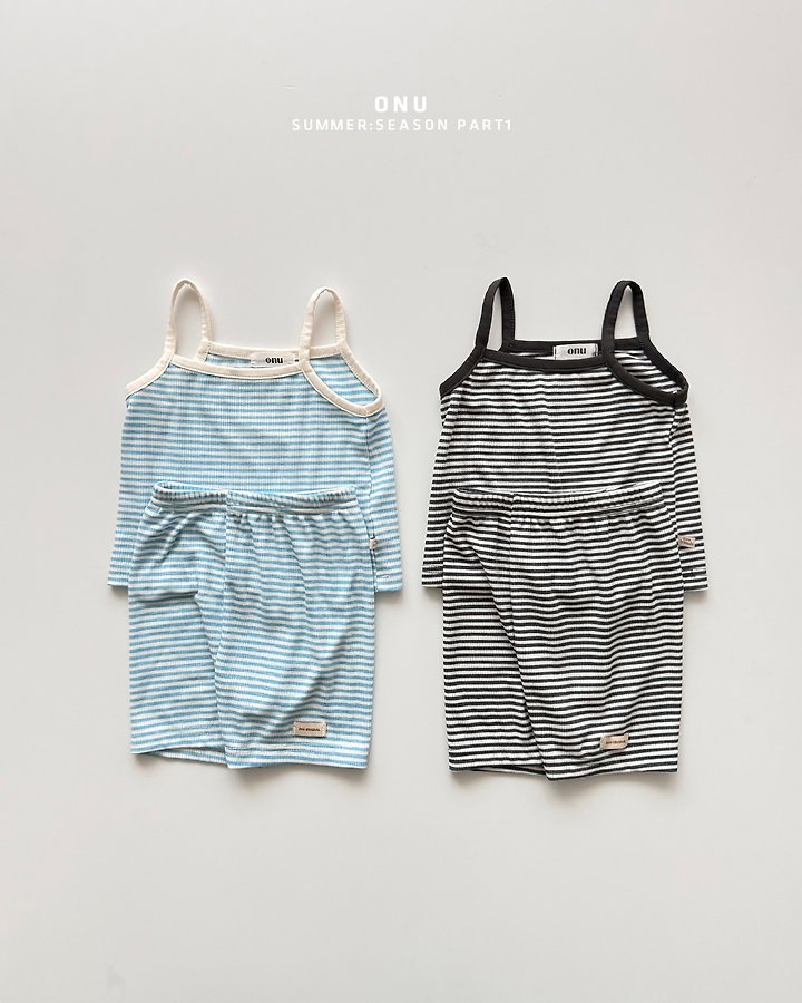 Onu - Korean Children Fashion - #childrensboutique - Ice Strap Sleeveless Set