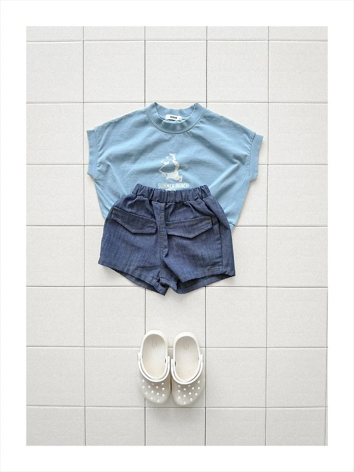 Onu - Korean Children Fashion - #childrensboutique - Pocket Denim Pants - 7