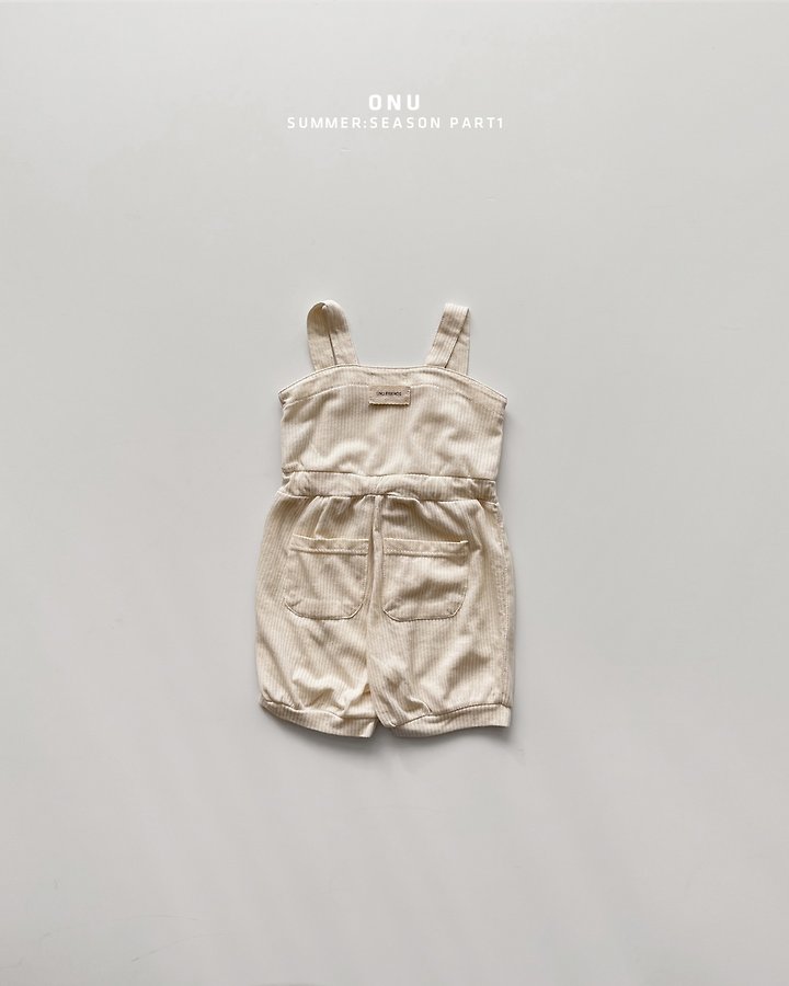 Onu - Korean Children Fashion - #childrensboutique - Cropped Overalls - 5