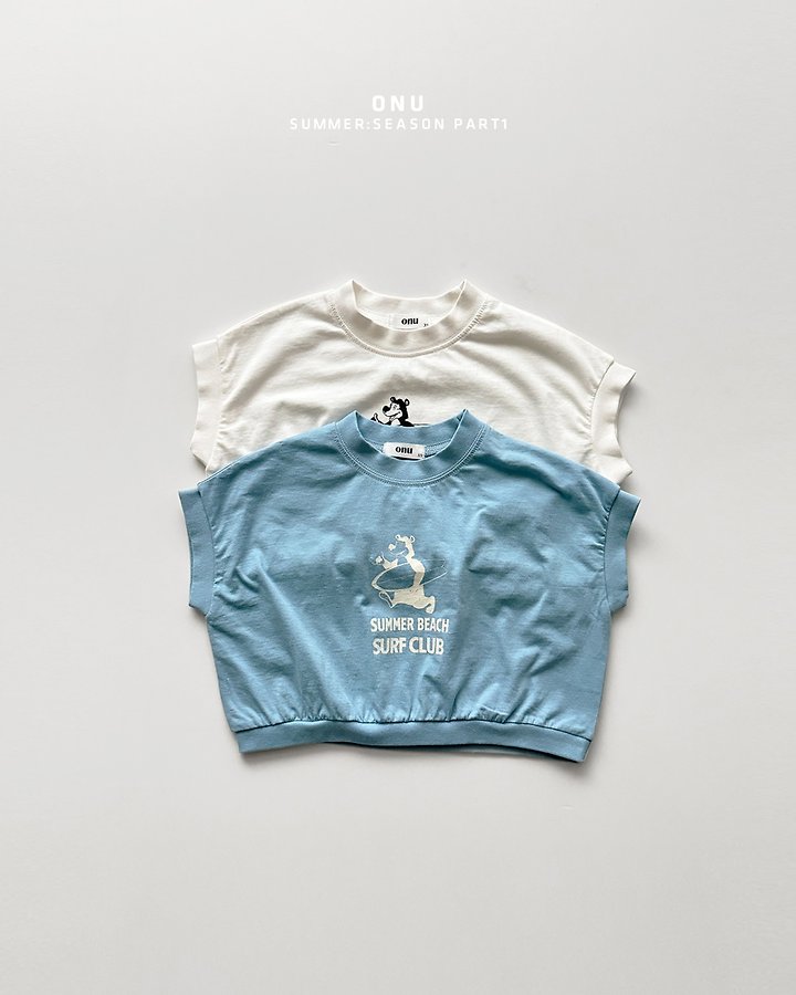 Onu - Korean Children Fashion - #childrensboutique - Surfing Bear Tee