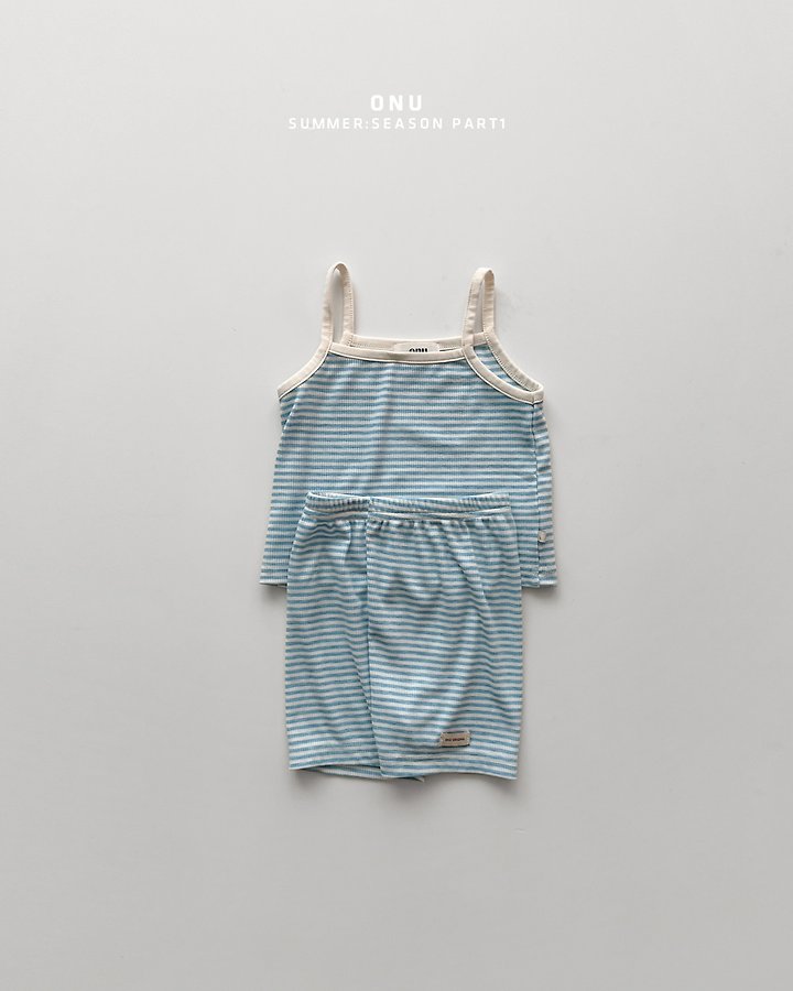 Onu - Korean Children Fashion - #designkidswear - Ice Strap Sleeveless Set - 2