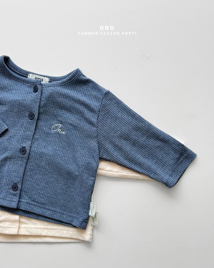 Onu - Korean Children Fashion - #childrensboutique - Summer Ribbed Cardigan - 4