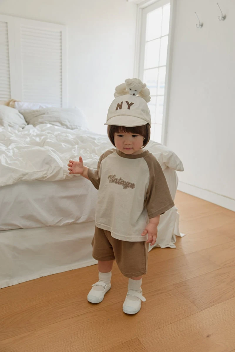 Onu - Korean Children Fashion - #designkidswear - Vintage Short Sleeve Tee - 10